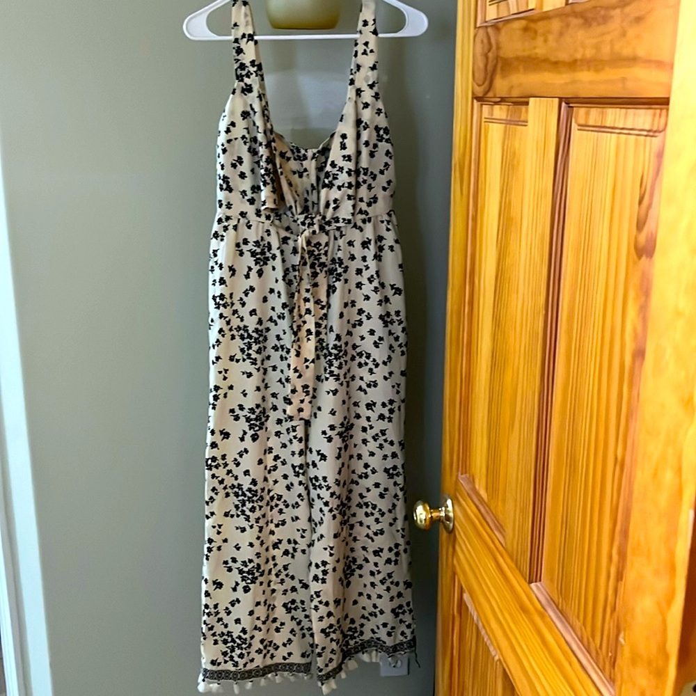 Wide leg Capri floral jumper